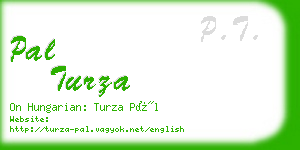 pal turza business card